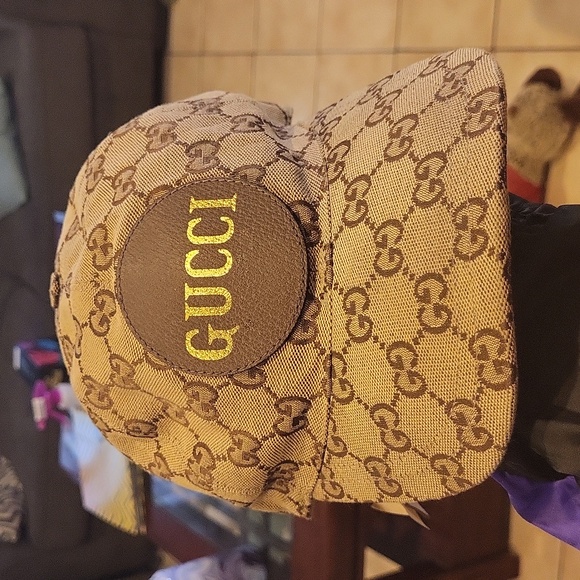 Gucci Authentic GG Logo Canvas Baseball Cap Size Small - Picture 1 of 6